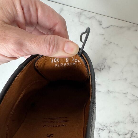 Allen Edmonds Black Cornwallis Oxford Dress Shoes 10.5 - Picture 9 of 9